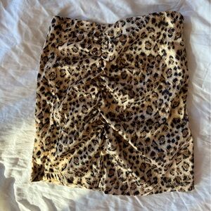 Free people Leopard Skirt